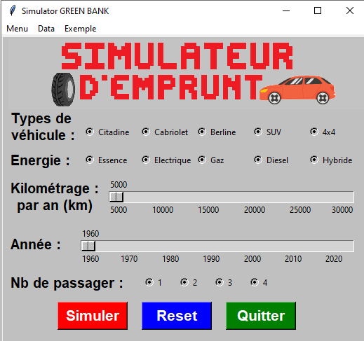 Simulateur d'emprunt main